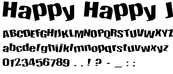 Happy Happy Joy Joy font